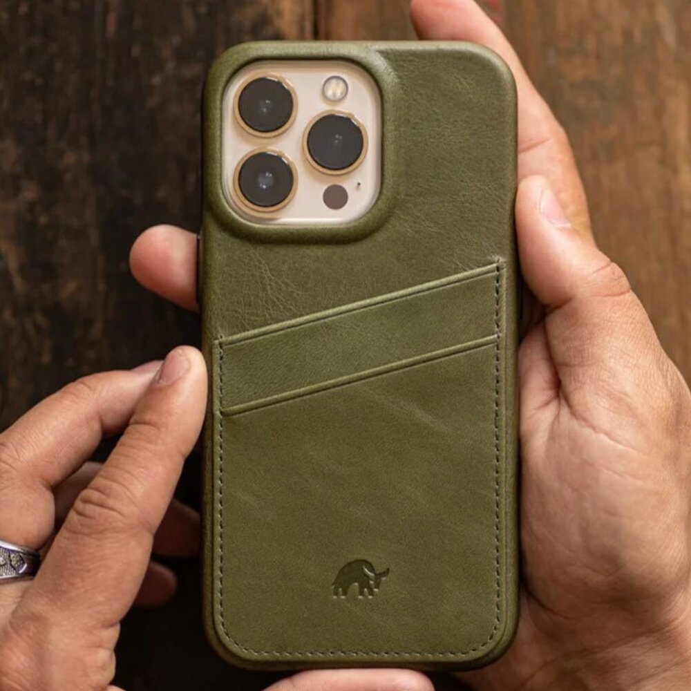 Bullstrap Minimalist Portfolio Case, MAVERICK (Green), iPhone 16 Pro Case, NEW - Picture 10 of 14